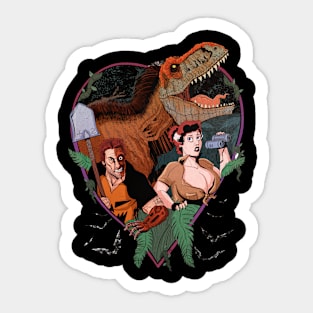 Dino-Mite Halloween Man tee Sticker